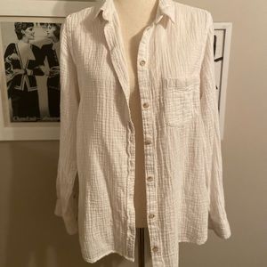 White Cotton Button Down